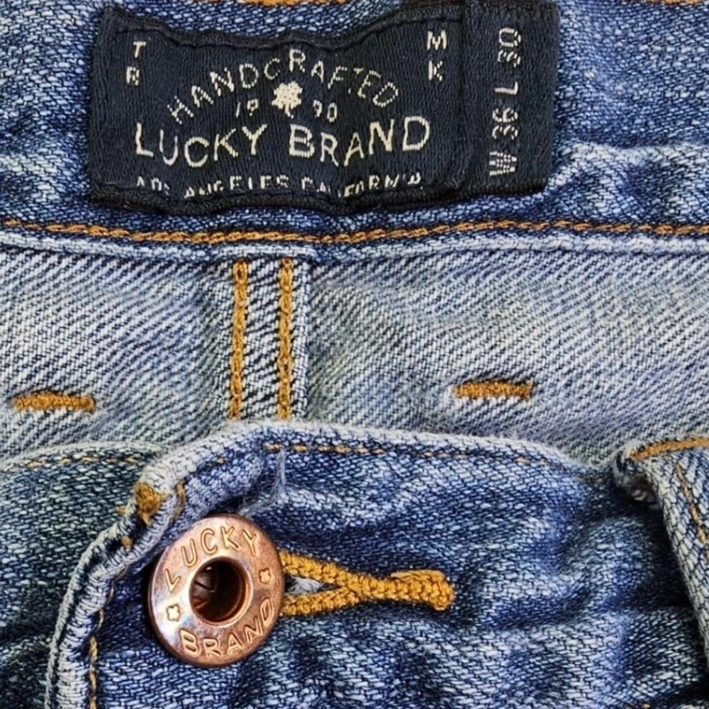 Lucky Brand 361 Vintage Straight Mens Blue‎ Medium Wash Denim Jeans 36x30